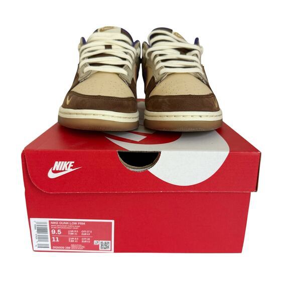 Nike Dunk Low Setsubun Tan & Purple Men's Size 9.5 - Picture 3 of 10